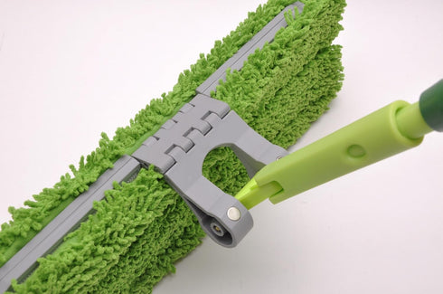 Microfiber Hardwood Floor Mop - Wet and Dry Flip System for Mopping, Dusting, Adjustable Handle + 2 Reusable Pads