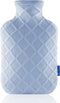 Hot Water Bottle with Soft Cover - 2L Bag for Hot and Cold Therapies for Sore Muscles and Cramps (Blue)