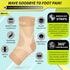 Compression Socks for Plantar Fasciitis, Ankle Brace Compression Sleeve with Foot Arch Support, Nude L-XL