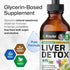 BIO KRAUTER Liver Detox Liquid - Milk Thistle, Chanca Piedra, Turmeric, Dandelion, Artichoke - Vegan Drops 4 Fl. Oz.