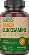 DEVA Vegan Glucosamine with MSM & CMO, Turmeric, Boswellia - 90 Tablets, Non-Animal Ingredients