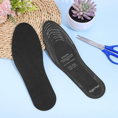 Macuezu 2 Pairs Kids Insoles for Sneakers, Memory Sponge Shoes Insole, Unisex Breathable Shoe Insoles, Cutting Size