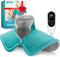 Weighted Neck Heating Pad for Back Pain Relief, Large 17"x23", 6 Heat Settings, Auto-Off, Blue, Christmas Gifts for
