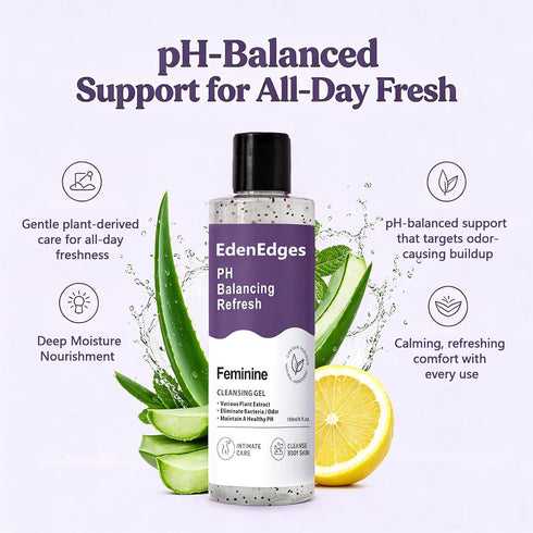 Her Refresh pH Balance Feminine Wash, Daily Intimate Cleansing & Skin Nourishment, Odor Control & Hydrating Formula