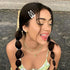Snap Hair Clips for Women, Water Drop Non Slip Heavy Coated Metal Hair Barrettes, Mixed Color 20 PCS