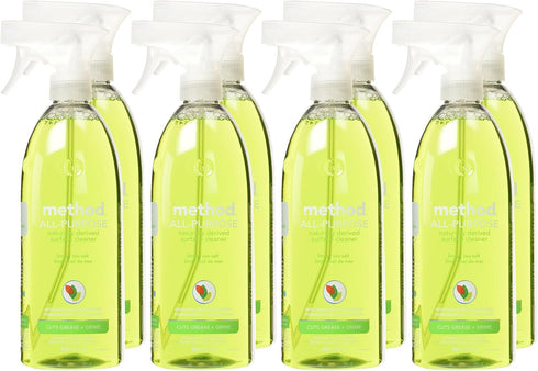 Method All Purpose Cleaner, Lime + Sea Salt, 28 Fl Oz (Pack of 8), Eco-Friendly Spray