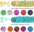 Holographic Chunky Glitter Sequins - 12 Colors Mixed Cosmetic Glitter for Face Body Eye Hair Nail Art Makeup