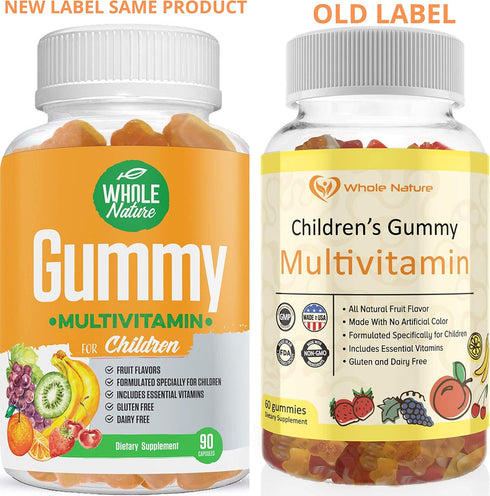 Kids Gummy Multivitamin - 90 Gummies, Complete Daily Essentials Vitamins and Minerals, Fruit Flavor, Gluten Free
