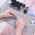 Nail Art Table Mat - EBANKU Nail Art Hand Rest Pad for Cushion, Shiny Nail Mat Desk Pad, Washable Manicure Tools