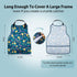 Men,4 Pack Adult Bibs with Crumb Catcher for Adjustable Bibs for Eating,Waterproof Washable Clothing