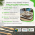 Palm Leaf Spoons 6 Inches (50 Count), Bamboo Spoons, Eco-friendly Compostable Disposable Cutlery for Parties