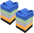 Eco-Fused Microfiber Cleaning Cloth, 12x12 Inch, Pack of 20 Large Cloths for Electronics and Monitors