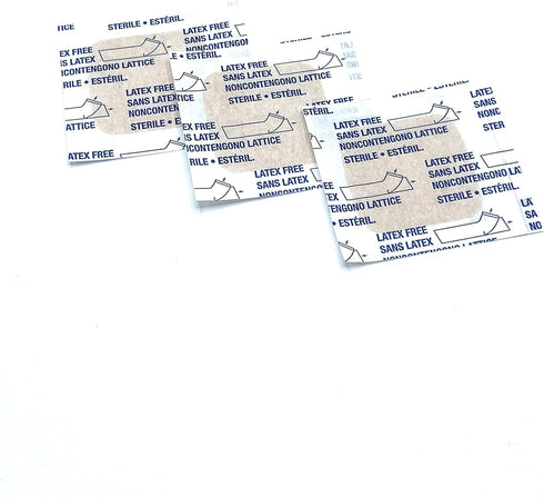 First Aid Sterile Adhesive Spot Bandage, Sheer Plastic 1-1/2 X 1-1/2 Inch, 100 per Box