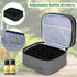 LUXJA Essential Oil Carrying Case - Holds 30 Bottles (5ml-30ml), Double-Layer Organizer, Gray