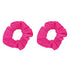 Set of 2 Solid Scrunchies in Hot Pink