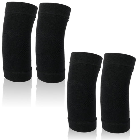 Ptwola Elbow Elbow (Black)(2) Compression Sleeve Nylon Comfort Tennis Support Brace Breathable Fitness Sports Arm Joint