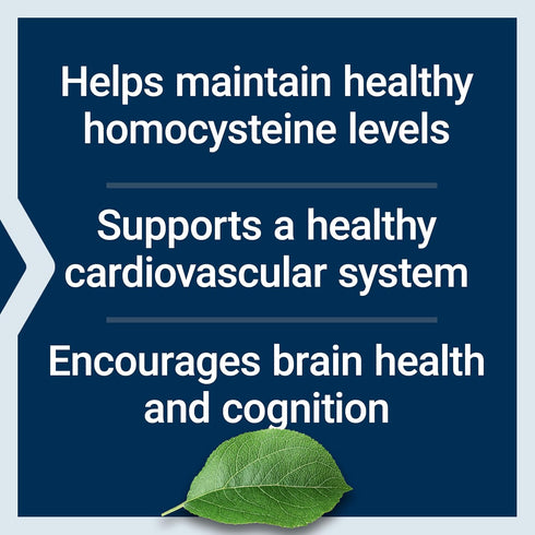 Life Extension Homocysteine Resist, Heart & Brain Cognitive Health Support Supplement, 60 Vegetarian Capsules
