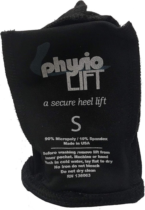 Heel Lift Ankle Sock (Sock Only), X Small - Black