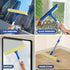 Professional Window Squeegee, 2 in 1 Cleaner with Long Stainless Steel Handle for Glass, Shower, and Outdoor Cleaning