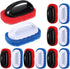 xozeooeu 12 Pack Handled Scrubber Set, Non-Scratch Reusable Scouring Pads with Handle for