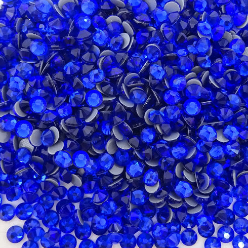 Honbay 1440 Pieces SS20 5mm Hotfix Rhinestones, Sparkly Flatback Round Crystal Gems (Royal Blue)