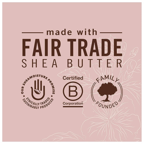 SheaMoisture Curling Gel Souffle - 12 oz for Thick, Curly Hair with Coconut & Hibiscus