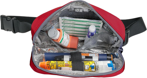 Pack Pack Ozempic, USA Gear Medical Fanny - Adjustable Waist with Insulated Interior, Elastic Straps, Zippered Pocket
