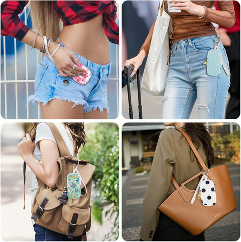 T0uch-land, Hand Sanitizer Spray Case Compatible with Hand Sanitizer Holder Bag with Ring Buckle & Wrist Strap