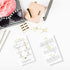 Lash Extension Aftercare Instructions Cards | 50 Pack | Double Sided 3.5 x 2" | Marble Look with Gold Icons Design