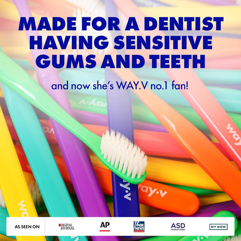 Extra Soft Toothbrush Refill for Adults, Sensitive Gums, 14 Pcs Manual Toothbrushes with Individual Head Covers, Green