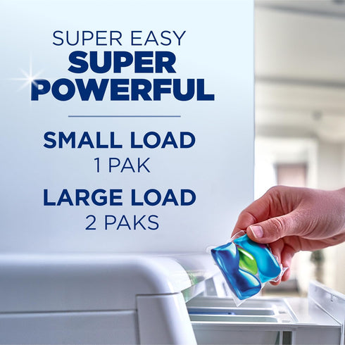 HAMMER 32 Count, 32 ARM & Deep Clean Stain Formula Laundry Detergent Power Paks, Sparkling Clean Scent, Loads