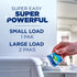HAMMER 32 Count, 32 ARM & Deep Clean Stain Formula Laundry Detergent Power Paks, Sparkling Clean Scent, Loads