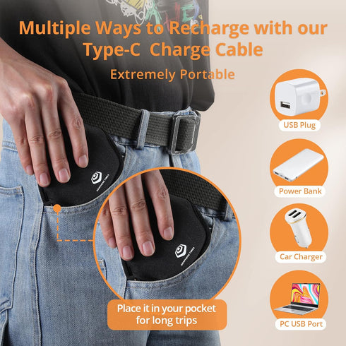 Wireless Neck Heating Pad - Heat Wrap for Neck Pain Relief, Electric Heating Pad Using Graphene Heating Film, Auto Shut