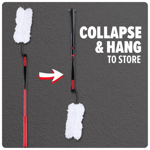 Dirt Devil Telescoping Extended Reach Duster, Hand Duster for Multi-Surface Cleaning, Includes Replacement Disposable