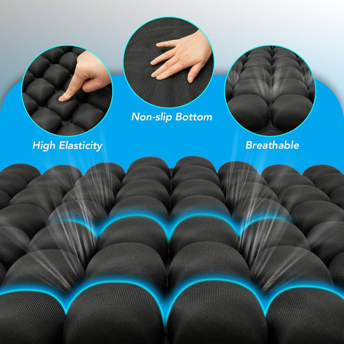 Tailbone Inflatable Wheelchair Cushion for Pressure Relief - Self-Inflating Seat Pad for Mobility Scooter, Office Chair