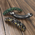 Large Hair Barrettes for Women - 3Pcs French Barrette Hair Clips for Fine Thick Hair (Black, Brown, Green)