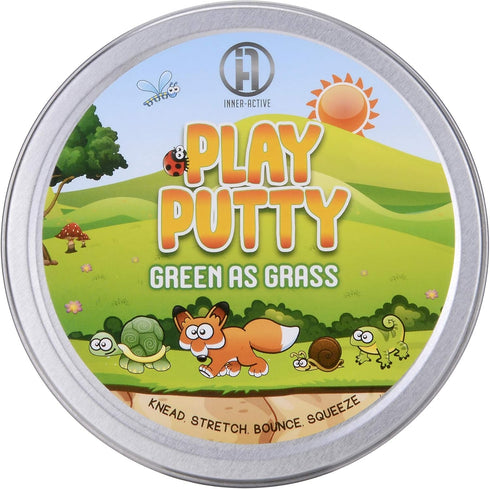 Inner-Active Play Putty Therapy Putty for Kids with Charms Green as Grass Theraputty Medium Resistance, Increase fine