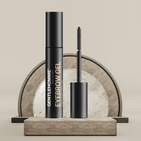 Mens Eyebrow Gel, Clear Brow Setting Gel for Men, Durable and Long Lasting with Spiral Brush for Eyebrows