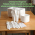 Heavy Duty Plastic Utensils Combo Set, Wrapped Silverware Variety Pack, 50 Disposable Forks, Spoons, Knives, Napkins,