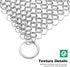 AMAGABELI GARDEN & HOME 10”x10” Stainless Steel Cast Iron Cleaner - Chainmail Scrubber for Cookware Accessories