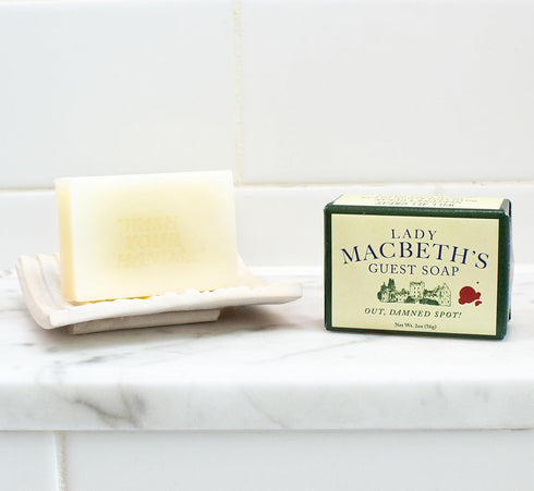 The Unemployed Philosophers Guild Shakespeare Lady Macbeth's Guest Soap, 2oz (56g) Travel or Hotel Sized