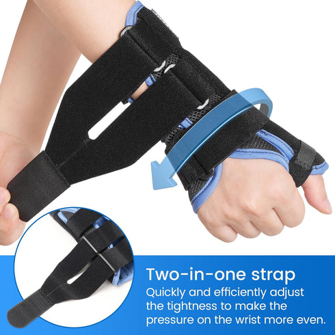 Velpeau Carpal Tunnel Wrist Brace Night Support, Stabilizes Wrist & Thumb for Pain Relief (Breathable, Left Hand)