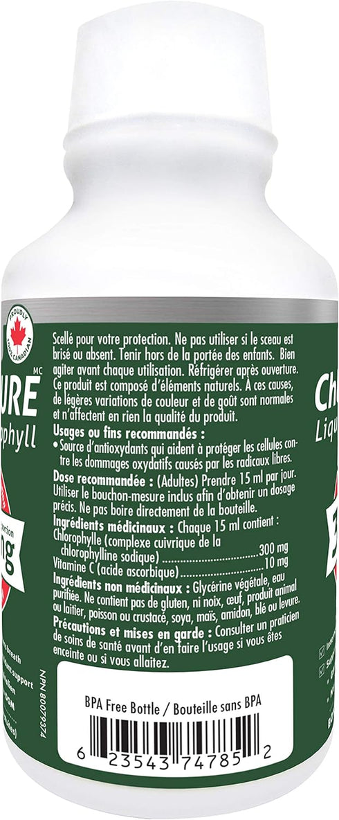 Naka Platinum ChloroPURE Liquid Chlorophyll 300 mg per 15 ml Serving - Antioxidant Protection & Supports Cleansing -
