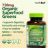 HealthA2Z 60 720mg 580mg Organic Superfood Greens | Tablets | Greens Blend | Fruits & Veggies Blend | Alfalfa