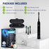 Set 4 90 Electric Toothbrush for Adults, Battery Operated Rechargeable Sonic Toothbrush, Travel Tooth Brush