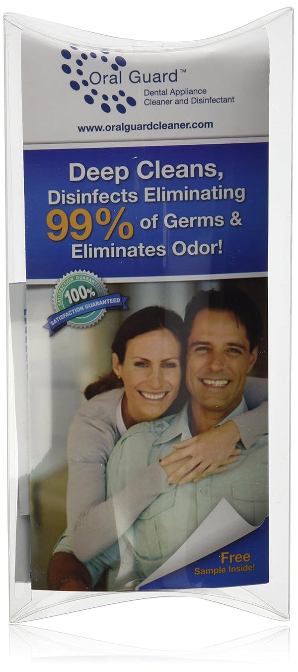 Oral Guard Dental Appliance Cleaner and Disinfectant for Night Guards, Retainers, Dentures, 3 Month Supply