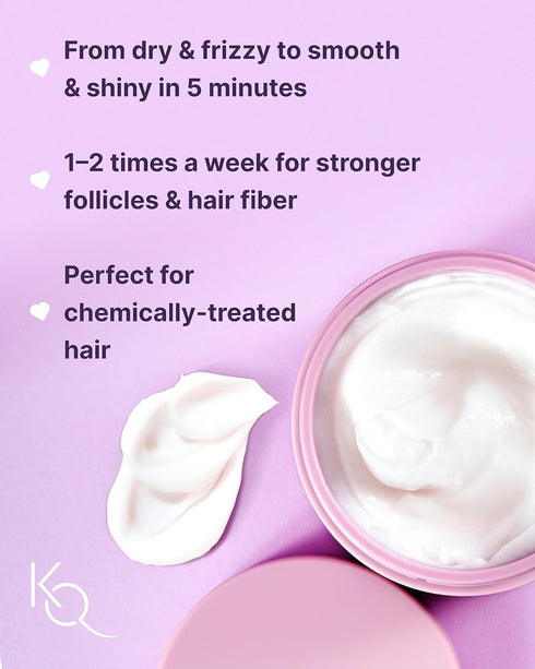 Keranique Hair Mask for Damaged Hair - Deep Repair, Hydrating Hair Mask for Dry, Fine Hair - Moisture and Hydration Deep Conditioner with Keratin Protein - Intense Repairing Moisturizer for Women