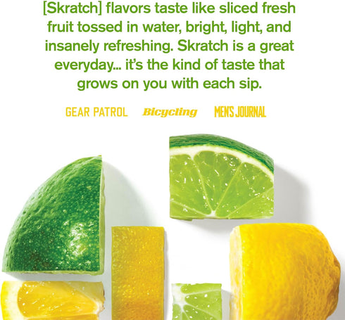 Hydration Packets SKRATCH LABS - Hydration Drink Mix, Lemon Lime (20ct) - Electrolyte Powder for Athletes