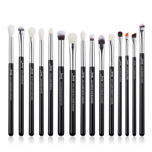Jessup Eye Makeup Brushes Set, Professional 15pcs with Eyeshadow Blending and Eyeliner Brushes