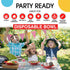 Exquisite Red 12 Oz Plastic Disposable Party Bowls, Large Soup Bowls for All Occasions, 50 Red Bowls Per Pack
